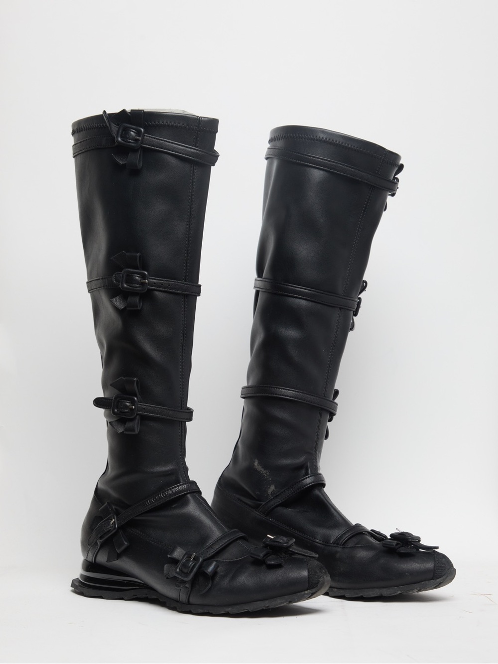 Kiko Kostadinov Black Ribbon High Tall Boots